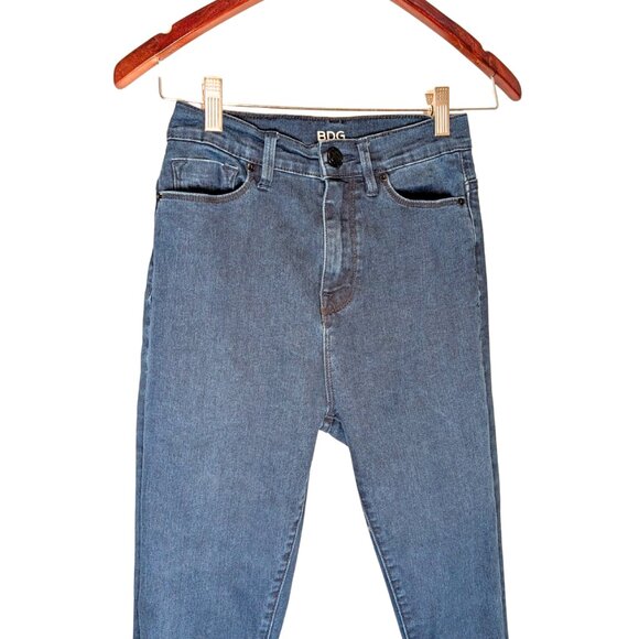 BDG Women's Jeans Size 25 Super High Rise Twig Skinny Ankle Dark Wash Denim - Picture 5 of 7